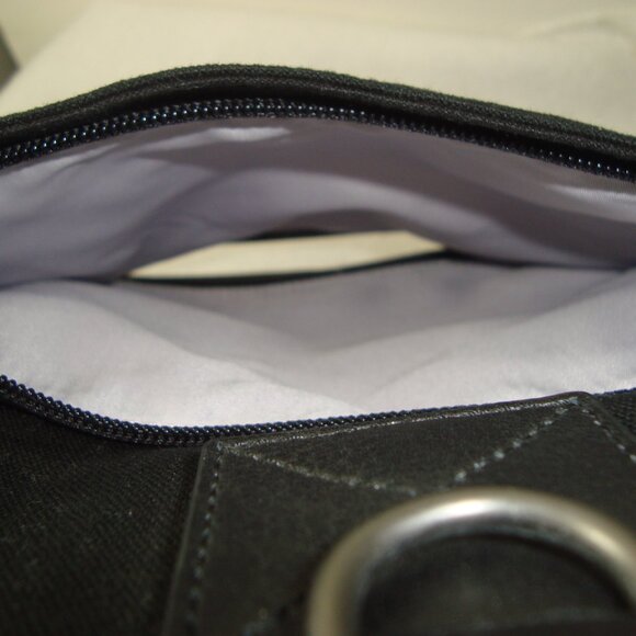 Betabrand Black Leather and Canvas Bag Overnight Tote Duffle Super Quality - Picture 16 of 16